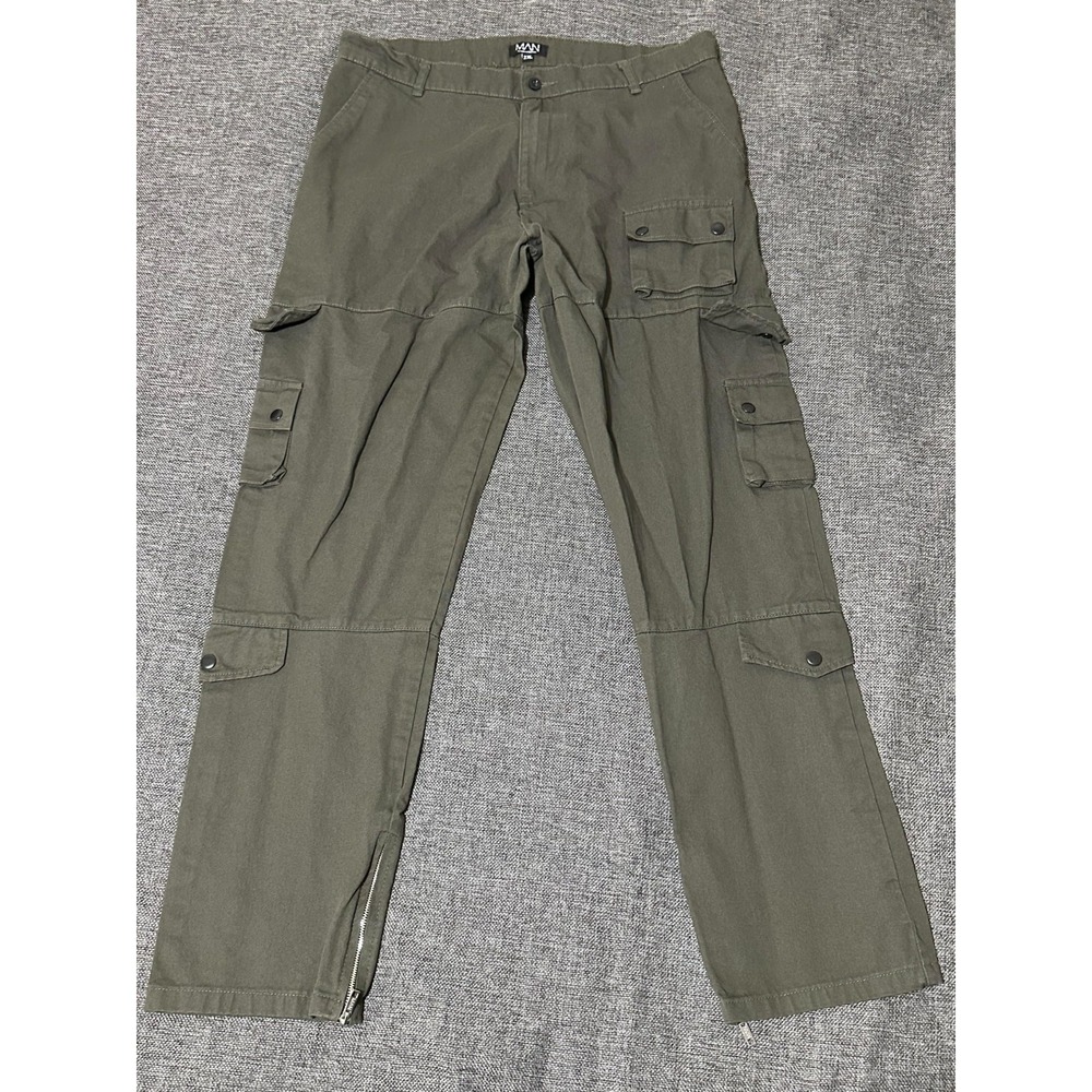 BoohooMAN Men's XXL Tall Multi Pocket cargo Pants